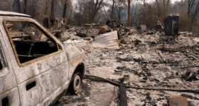 Wildfire damage